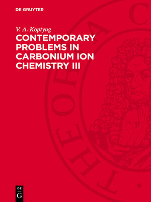 cover image of Contemporary Problems in Carbonium Ion Chemistry III
